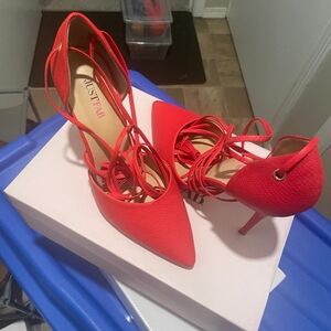 JustFab Red Heels